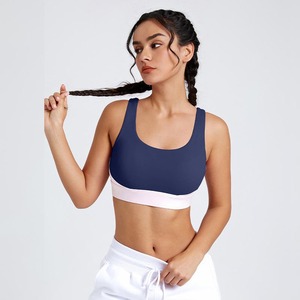 Soutien-gorge de sport réglable à soutien élevé pour femmes Style respirant et simple avec couleurs contrastées pour le yoga et la course - Product Image 6