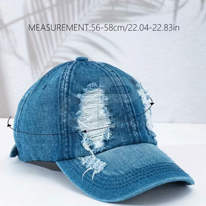 Trendy Distressed Trucker <b>Hat</b> For Women And Men Adjustable Casual Outdoor Stylish Comfortable Breathable Everyday Wear - Product Image 6