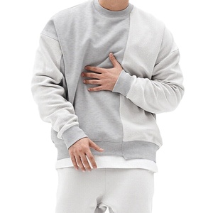 Sudadera Moderna para Hombre, Mezcla de Algodón, Felpa Suave, Corte Holgado y Cómodo, Estilo Urbano, Casual, para Uso Diario - Product Image 1