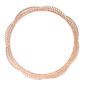 Brazalete Deslizable en Forma de Flor de Oro de 18Kt con Piedra Preciosa de 1.625 Quilates, Certificado BIS - Product Image 3