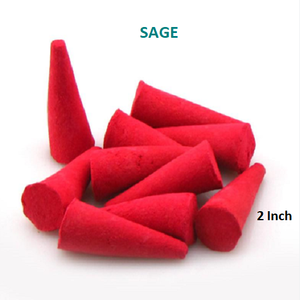 Cônes de sauge naturels Fourniture en gros de cônes d'encens de meilleure marque cônes d'encens à reflux (rouge) - Product Image 1
