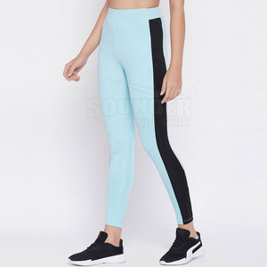 Professional Manufacture Best Quality Women's Mid-Waist <b>Legging</b> with Solid <b>Pattern</b> Design Latest Release - Product Image 3
