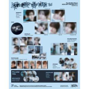 KickFlip - KICK OFF THE WALL ตอนที่ 1 มินิอัลบั้มชุดที่ 5 รุ่น DIGIPACK การคัดเลือกสมาชิก - Product Image 1