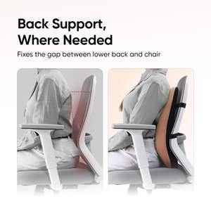 Frido Cloud Backrest <b>Cushion</b> | <b>High</b>-Density Memory Foam | Premium Lumbar Support for <b>Chairs</b> | Portable Washable | Removable - Product Image 5