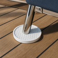 Patins de chaise en caoutchouc alvéolé anti-rayures, anti-vibrations, antidérapants pour la protection des pieds de meubles