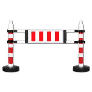 Barrera de Seguridad de 180 x 120 cm con Señal de Advertencia y Señal de Obstáculo con Boya para Mayor Visibilidad - Product Image 1