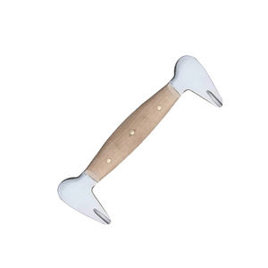 Professional Horse Hoof Buffer Clinch Cutter Tool Clenched <b>Nail</b> Shoeing Stainless Steel Horse Hoof Buffer With <b>Wooden</b> Handle - Product Image 4