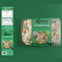 Carton de papier recyclé imprimé personnalisé enveloppant autour de l'étiquette déjeuner préparation des repas manchon d'emballage alimentaire pour bol conteneur