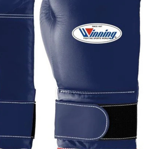 Professional <b>Navy</b> Red <b>Leather</b> Boxing <b>Gloves</b> Velcro Wrist Training Sparring <b>Gloves</b> for Men and Women - Product Image 4