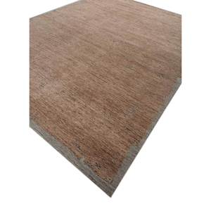 พรมขนสัตว์ถักมือสีเบจน้ำตาล Entropy รุ่น Enm-316 พรมห้องนั่งเล่นสีพื้นแบบอัฟกันสำหรับบ้าน ทางเดิน รูปทรงจิ๊กซอว์สำหรับวัยรุ่น - Product Image 2