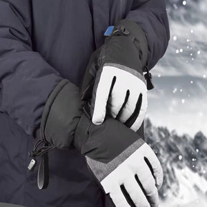 Guantes de Esquí y Snowboard Transpirables e Impermeables, con Protección Completa para los Dedos, Correa de Muñeca Ajustable, Color/Logotipo Personalizable, Cierre de Velcro - Product Image 5