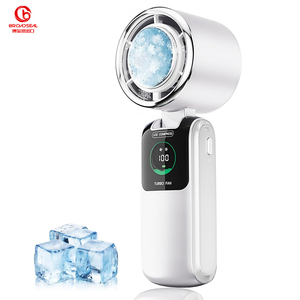 USB Rechargeable 4000m Ah Digital Display Foldable Mini Portable Handheld Fan 100 High-Speed Bladeless Electric Battery Power