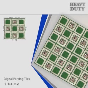 Carreaux de parking durables en porcelaine numérique 400x400mm robustes pour une utilisation extérieure 40x40cm Plancher vitré en céramique extérieur - Product Image 6