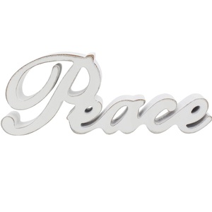 Great quality in reasonable price Colorful Wooden Color Luxury Showpiece With <b>Lettering</b> of Family Wood 25 cm Natural White - Product Image 2