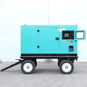 Generador diesel/eléctrico silencioso Mini generador de energía portátil Tipo de remolque Motor generador 220V