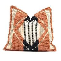 Housse de coussin carrée jacquard haut-bas de luxe moderne sur mesure, motif feuille, pour la maison – Vente chaude