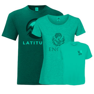 Camiseta ajustada informal para mujer ecológica de alta calidad, etiqueta privada impresa personalizada, manga corta, 100% algodón, cuello en V, EL - Product Image 3