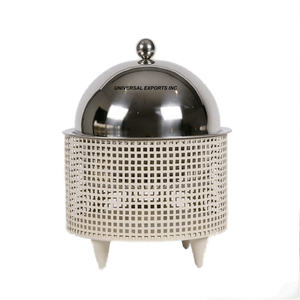 Casserole en acier inoxydable de qualité supérieure, finition noyer, nouveau design personnalisé, chauffe-plat de luxe, fabrication artisanale, écologique - Product Image 6