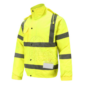 Gran oferta, chaqueta de seguridad de poliéster de alta visibilidad, transpirable, de talla grande, seguridad de construcción, ropa de trabajo reflectante, alta visibilidad - Product Image 2
