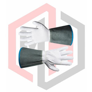 Leather Working Gloves Long Cuff Full Safety Gloves Anti-static Customizable Flexible Breathable Tear-Resistant Wear-Resistant - Product Image 6