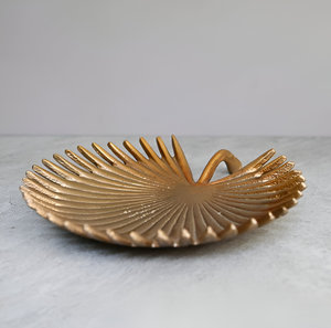 Plateau de service en or en forme de feuille au design tendance de qualité supérieure à bon prix - Product Image 5