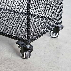 Estante de Almacenamiento Móvil para Baño de Estilo Industrial Moderno KPT68023, Marco de Hierro con Recubrimiento en Polvo, Acabado de Aluminio y Acero Inoxidable, para Esquina - Product Image 6