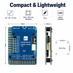 MATEKSYS F405-WING V2 ตัวควบคุมการบินแบบปีกคงที่ STM32F405 ArduPilot INAV 9-30V PDB USB-C สำหรับเครื่องบิน RC UAV - Product Image 3