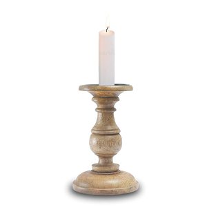 Soporte de vela de pilar de madera hecho a mano de Color Natural Premium Mango Wood Low MOQ Fabricante personalizado venta directa de fábrica - Product Image 1