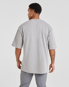 High Quality Luxury Heavy 100% Cotton Loose Fit Ringer <b>Men's</b> T-shirts Blank O-Neck Heavyweight Oversized Boxy T-shirt for <b>men</b> - Product Image 2