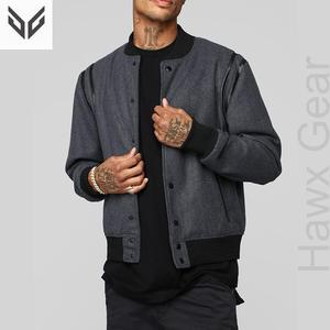 Logo personnalisé veste de mode d'hiver pour hommes manteau en toile à manches longues de qualité supérieure en style de rue Letterman Design - Product Image 2