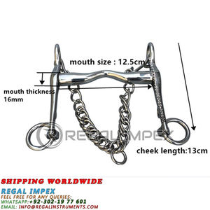 Embouchures pour chevaux anglaises, embouchure Weymouth en acier inoxydable, embouchure moyenne améliorée, vente en gros, fournisseur pour équitation et maréchal-ferrant - Product Image 2