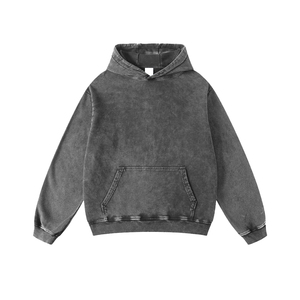 Sweat à capuche homme personnalisé, coupe classique, 300g, épais, vintage, imprimé numériquement, streetwear, imperméable, hiver, 100% coton - Product Image 1
