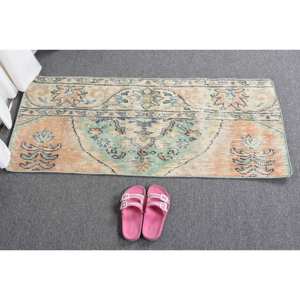 Tapis en Laine Turc Orange Vert Vintage de 16x38ft à Tissage Plat Design Patchwork pour Décoration de Salon de 4m de Largeur avec Support en Latex - Product Image 5