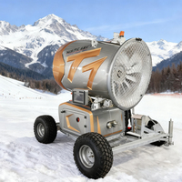 Canon à neige intelligent sur roues 380V T7, longue portée de pulvérisation pour station de ski