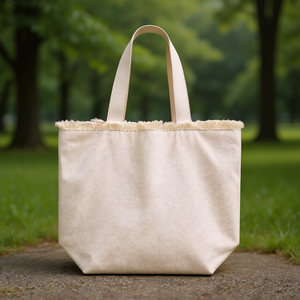 Borsa Tote Whistler Personalizzabile con Frange, Borsa Promozionale per Merchandising - Product Image 3