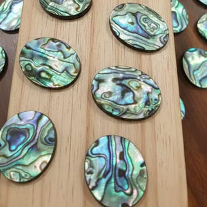 หินอะบาโลนธรรมชาติทรงหลังเบี้ยขัดเงา สำหรับทำเครื่องประดับ ลด 20% และของขวัญปีใหม่ - Product Image 1