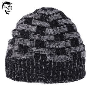 Gorro Jacquard 100% de lana para invierno, nueva moda, gorro de punto con estampado de logotipo personalizado, precios al por mayor, ropa para exteriores, venta de gorros estampados - Product Image 1