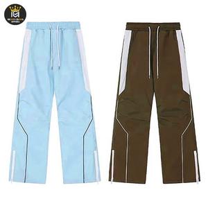 Tarifs les moins chers cordon de serrage taille sport pantalon évasé coupe-vent caractéristique nouveautés confort Style tenue polyvalente pantalon évasé hommes - Product Image 1