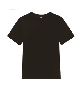 T-shirt femme en gros 230gsm coton Spandex T-shirt col rond solide à manches courtes T-shirt impression personnalisée - Product Image 2