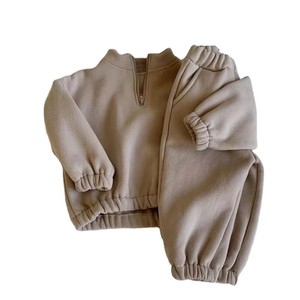Ensemble de survêtement personnalisé pour enfants, en molleton uni, vêtements d'hiver pour tout-petits, garçons et filles, ensemble de sweat-shirt pour enfants - Product Image 6