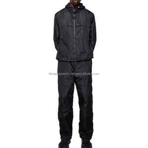 Chaqueta cortavientos de nailon y poliéster para hombre con cremallera a prueba de viento para verano, ropa de calle personalizada de dos piezas, conjunto de chándal transpirable de entrenamiento - Product Image 4