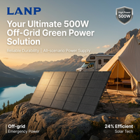 Panneau solaire pliable haute efficacité 500W, durable, portable, étanche IP67, avec support réglable, produits d'énergie solaire hors réseau