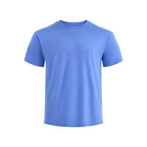 Camisetas de algodón de 300g para hombre, camiseta transpirable holgada de cuello redondo de verano de manga corta para hombre y mujer, Camiseta básica - Product Image 1