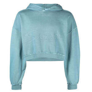 Sudadera Corta con Capucha al Por Mayor, con Tela Suave y Ajuste Elegante para Uso Diario Informal, Sudadera Corta Básica - Product Image 1
