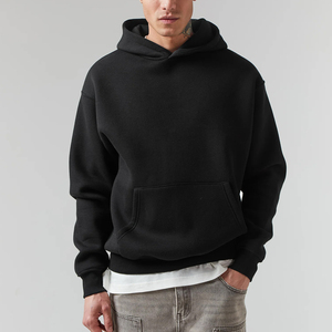 100% coton hommes sweats à capuche surdimensionnés impression personnalisée Logo broderie ODM approvisionnement épais poids lourd polaire XS taille - Product Image 5