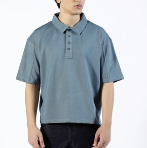 เสื้อโปโลลำลองผู้ชาย, เสื้อยืดแขนสั้นคอตตอนผสมระบายอากาศใส่สบายสไตล์คลาสสิก - Product Image 3