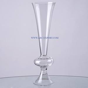 Candelabro de decoración de mesa central de alta venta, candelabro de cristal pulido dorado de Metal, candelabro grande de mesa de 5 brazos - Product Image 4