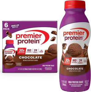 Batido de Proteína Premier, Chocolate, 30 g de Proteína, 24 Vitaminas y Minerales para Apoyar la Salud Inmunológica, 11.5 fl oz, Paquete de 6 - Product Image 1