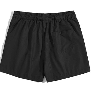 Pantalones cortos deportivos para hombre de poliéster de verano a precio barato de fábrica, pantalones cortos deportivos informales con logotipo personalizado de color sólido para hombre - Product Image 3