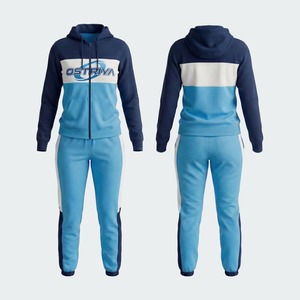 Conjunto Deportivo de Forro Polar para Mujer, Estampado Informal de Invierno, con Cremallera Completa, Patrón Sólido, Secado Rápido, 300g Poliéster/Algodón, Cuello Redondo, Corte Regular - Product Image 6